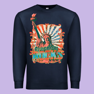 Premium Sweatshirt retro freedom rocks billie wilder