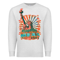 Oatmeal Heather retro freedom rocks billie wilder Premium Sweatshirt - texasbilliewilder