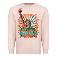 Pale Pink retro freedom rocks billie wilder Premium Sweatshirt - texasbilliewilder