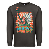 Smoke retro freedom rocks billie wilder Premium Sweatshirt - texasbilliewilder