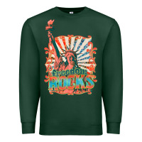 Sports Green retro freedom rocks billie wilder Premium Sweatshirt - texasbilliewilder