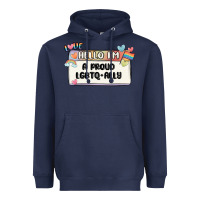 Navy proud ally Heavyweight Hoodie - MaliasSmallBusiness