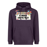 Plum proud ally Heavyweight Hoodie - MaliasSmallBusiness
