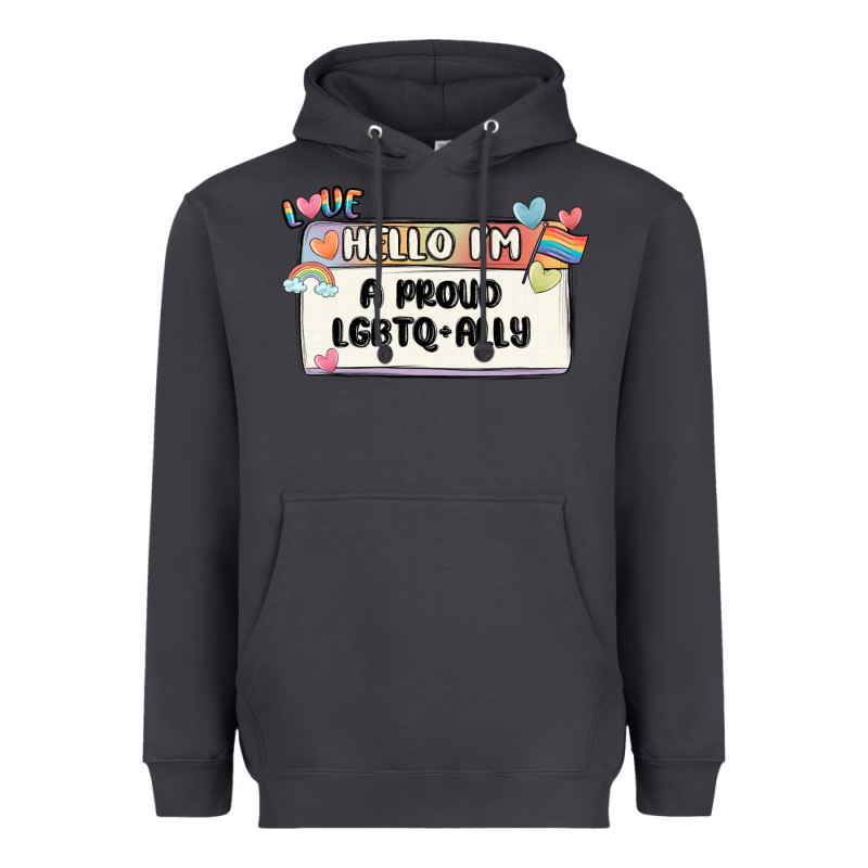 Proud Ally Heavyweight Hoodie by MaliasSmallBusiness | Teevron