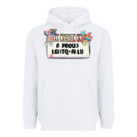 White proud ally Heavyweight Hoodie - MaliasSmallBusiness