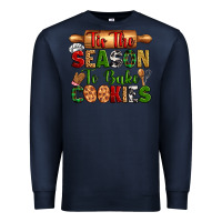 Navy tis the season to bake cookies Premium Sweatshirt - Zillion Design Studio