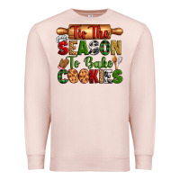 Pale Pink tis the season to bake cookies Premium Sweatshirt - Zillion Design Studio