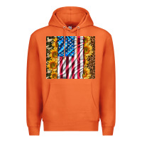 Carrot american realistic flag Premium Hoodie - AdoDesignShop