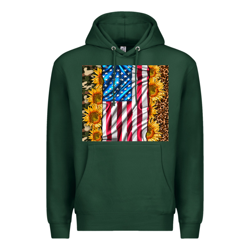 American Realistic Flag Premium Hoodie by AdoDesignShop | Teevron