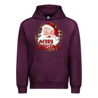 Mauve Wine merry christmas santa Urban Hoodie - JahusDesignShop