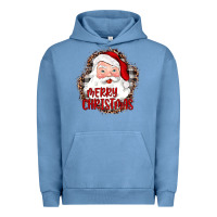 Pigment Pebble Blue merry christmas santa Urban Hoodie - JahusDesignShop