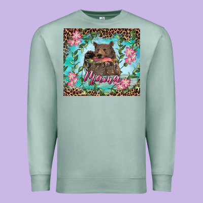 Premium Sweatshirt mama bear haunting fish floral tumbler