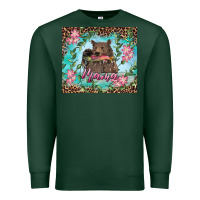 Sports Green mama bear haunting fish floral tumbler Premium Sweatshirt - RanaPortraitStore