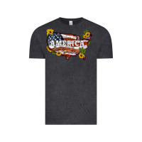 Vintage Black usa map Vintage Tee - Artiststas