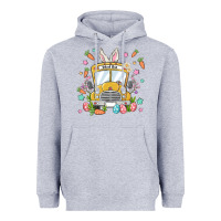 Heather Grey easter school bus Heavyweight Hoodie - MaliasSmallBusiness