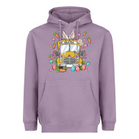 Lavender easter school bus Heavyweight Hoodie - MaliasSmallBusiness