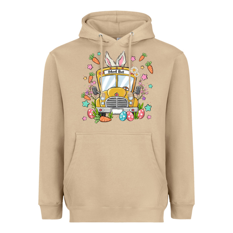 Easter School Bus Heavyweight Hoodie by MaliasSmallBusiness | Teevron