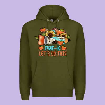 Pre K Let's Do This Premium Hoodie Designed By Jahusdesignshop