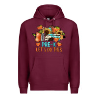 Burgundy pre k let's do this Premium Hoodie - JahusDesignShop