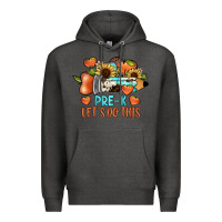 Charcoal Heather pre k let's do this Premium Hoodie - JahusDesignShop