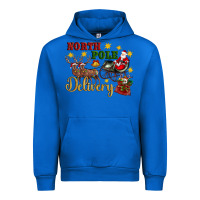 Cobalt North Pole Delivery Santa Sleigh Urban Hoodie - Artiststas