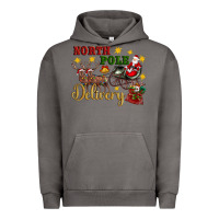 Pigment Tornado North Pole Delivery Santa Sleigh Urban Hoodie - Artiststas
