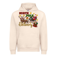 Sandshell North Pole Delivery Santa Sleigh Urban Hoodie - Artiststas