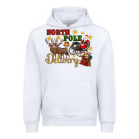 White North Pole Delivery Santa Sleigh Urban Hoodie - Artiststas