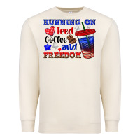 Sandshell running on iced coffe and freedom Premium Sweatshirt - texasbilliewilder