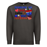 Smoke running on iced coffe and freedom Premium Sweatshirt - texasbilliewilder
