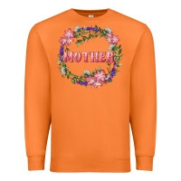 Carrot mother with floral wreath Premium Sweatshirt - RanaPortraitStore