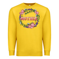 Lemon mother with floral wreath Premium Sweatshirt - RanaPortraitStore
