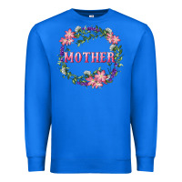 Mother With Floral Wreath Premium Sweatshirt | Teevron