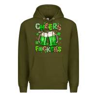 Army Green cheers fuckers Premium Hoodie - Artiststas