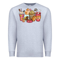 Heather Grey pomeranian coffee cups Premium Sweatshirt - Zillion Design Studio
