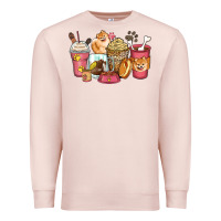 Pale Pink pomeranian coffee cups Premium Sweatshirt - Zillion Design Studio