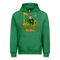 Emerald st patricks clover king  with shamrocks Urban Hoodie - AdoDesignShop