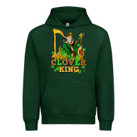 Forest Green st patricks clover king  with shamrocks Urban Hoodie - AdoDesignShop