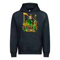 Navy st patricks clover king  with shamrocks Urban Hoodie - AdoDesignShop