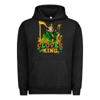 Pigment Black st patricks clover king  with shamrocks Urban Hoodie - AdoDesignShop