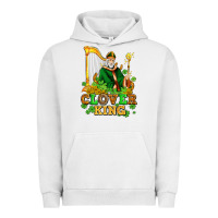 Pigment Lunar Rock st patricks clover king  with shamrocks Urban Hoodie - AdoDesignShop