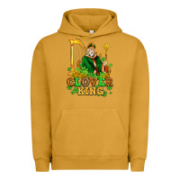 Pigment Peanut Butter st patricks clover king  with shamrocks Urban Hoodie - AdoDesignShop