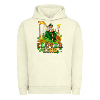 Pigment Pistachio st patricks clover king  with shamrocks Urban Hoodie - AdoDesignShop