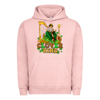 Pigment Salmon st patricks clover king  with shamrocks Urban Hoodie - AdoDesignShop