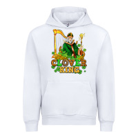 White st patricks clover king  with shamrocks Urban Hoodie - AdoDesignShop