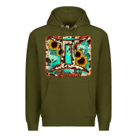 Army Green gemini turquoise cowhide Premium Hoodie - RanaPortraitStore