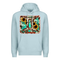 Blue Mist gemini turquoise cowhide Premium Hoodie - RanaPortraitStore