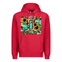 Cardinal gemini turquoise cowhide Premium Hoodie - RanaPortraitStore