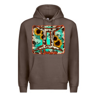 Coffee gemini turquoise cowhide Premium Hoodie - RanaPortraitStore