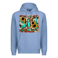 Gemini Turquoise Cowhide Premium Hoodie | Teevron